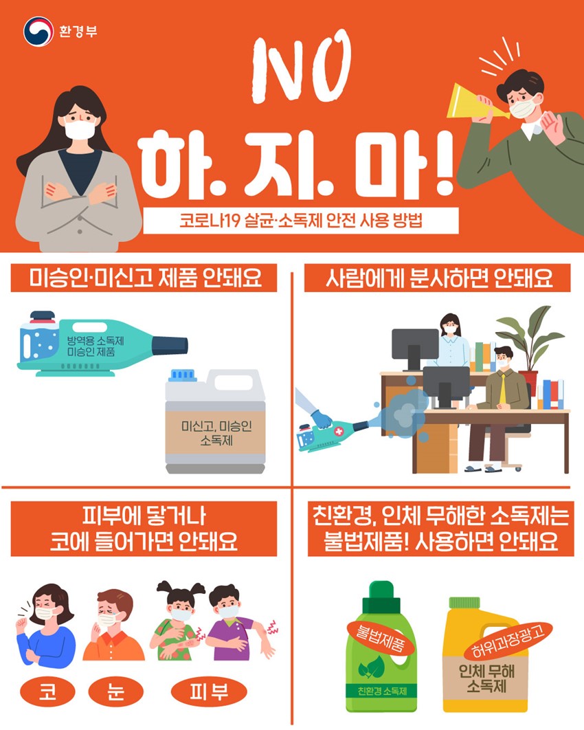1.코로나19 살균·소독제의 안전한 사용 방법 홍보